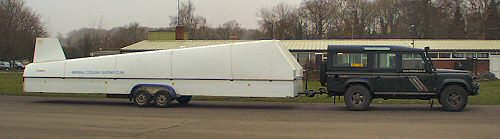 Can you legally tow a trailer like this with your 4x4? The 4x4web 110 and a glider trailer.